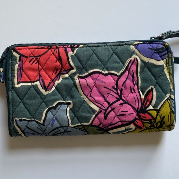 Vera Bradley Falling Flowers Wallet - Picture 2 of 5
